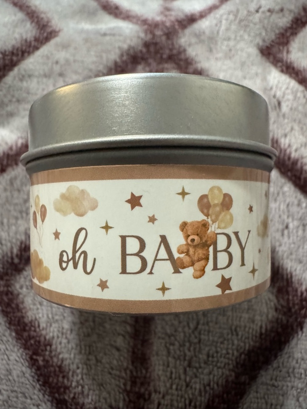 Mini Scented Tin Candle Babyshower/New Born Gift